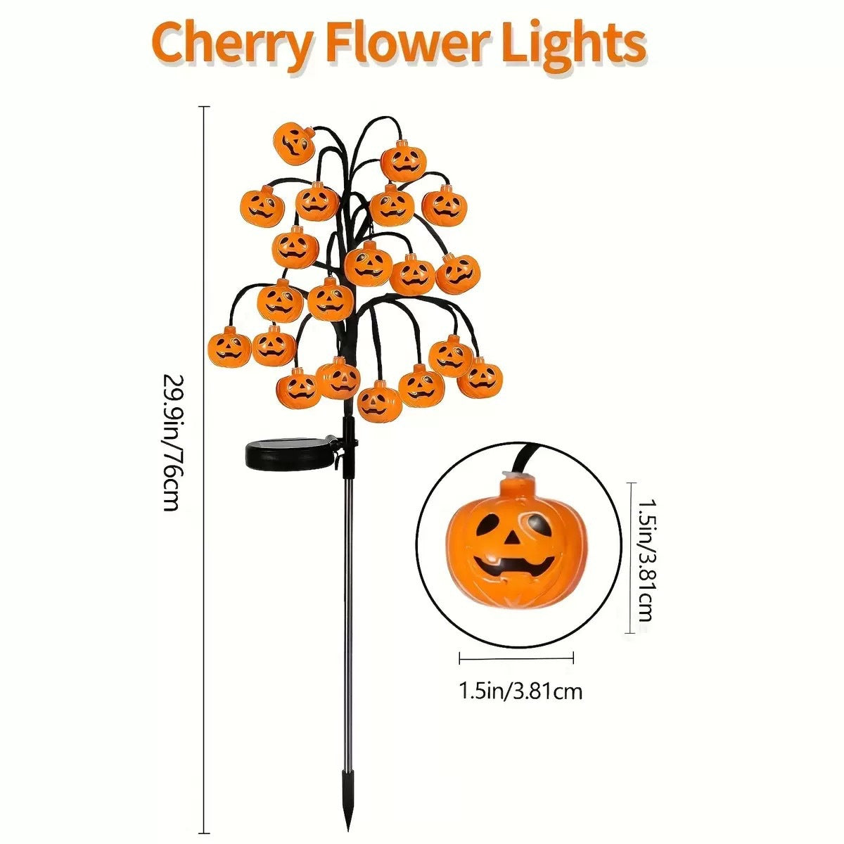 Solar Powered LED Halloween Garden Lights