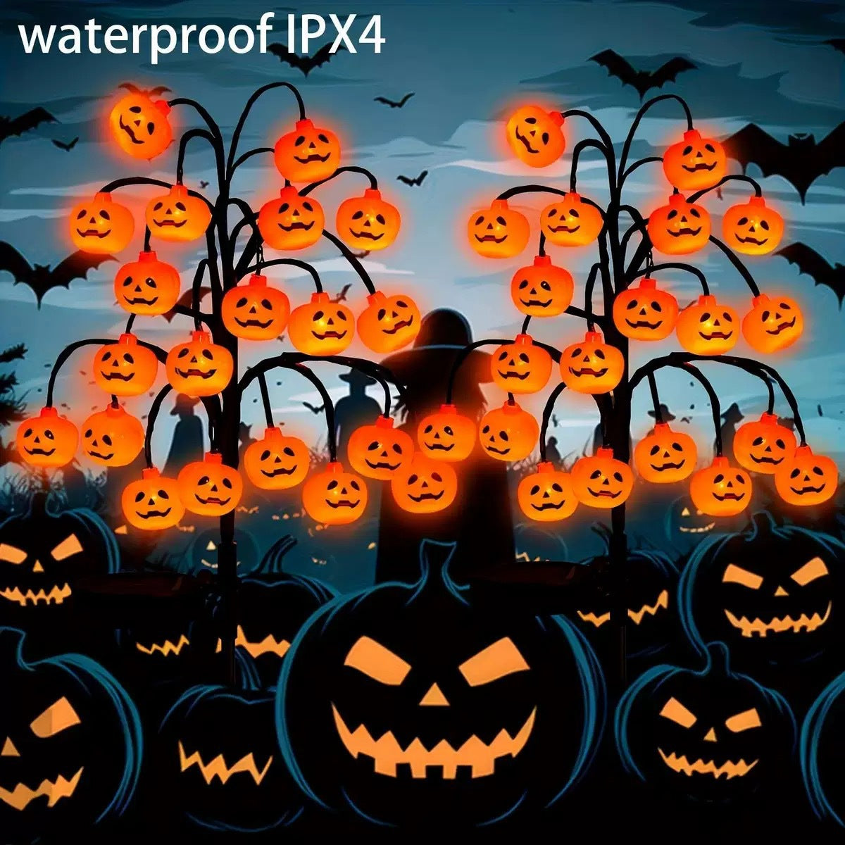 Solar Powered LED Halloween Garden Lights