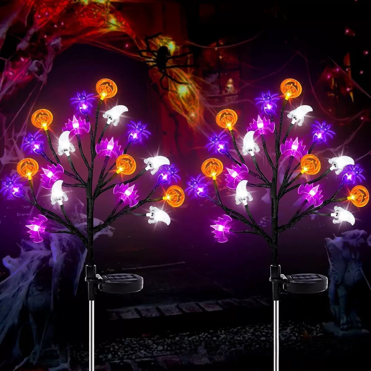 Solar Powered LED Halloween Garden Lights