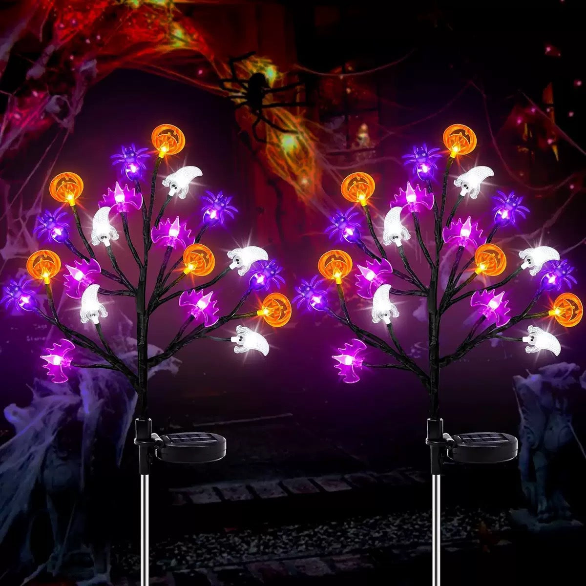 Solar Powered LED Halloween Garden Lights