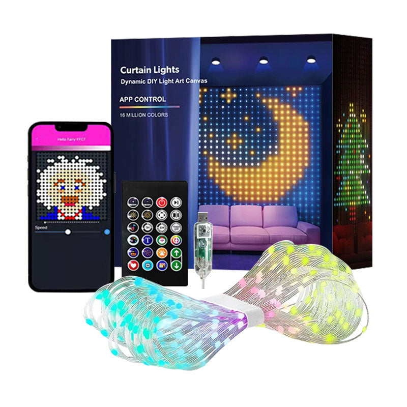Programmable Bluetooth LED Curtain Lights
